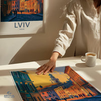 Lviv Poster | Ukraine Wall Art | Europe Decor
