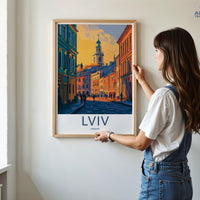 Lviv Poster | Ukraine Wall Art | Europe Decor