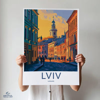 Lviv Poster | Ukraine Wall Art | Europe Decor