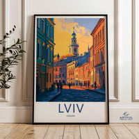Lviv Poster | Ukraine Wall Art | Europe Decor