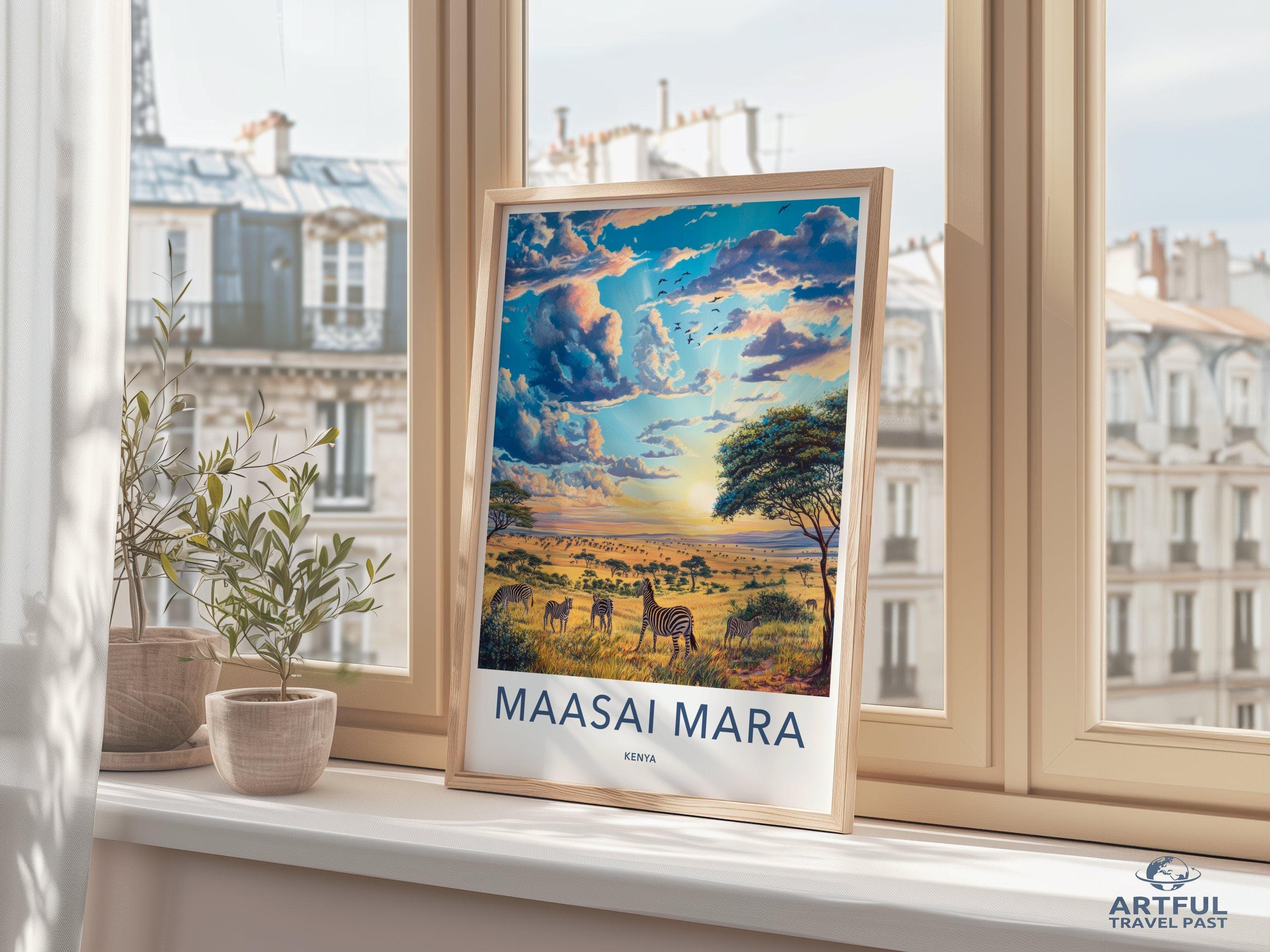 Maasai Mara Poster - Kenya Wall Art