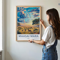 Maasai Mara Poster - Kenya Wall Art