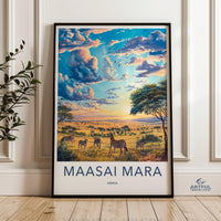 Maasai Mara Poster - Kenya Wall Art