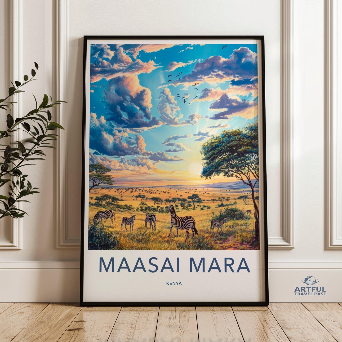 Maasai Mara Poster - Kenya Wall Art