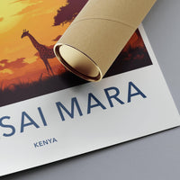 Maasai Mara Poster - Kenya Wall Art