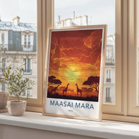 Maasai Mara Poster - Kenya Wall Art