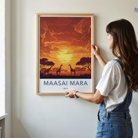 Maasai Mara Poster - Kenya Wall Art
