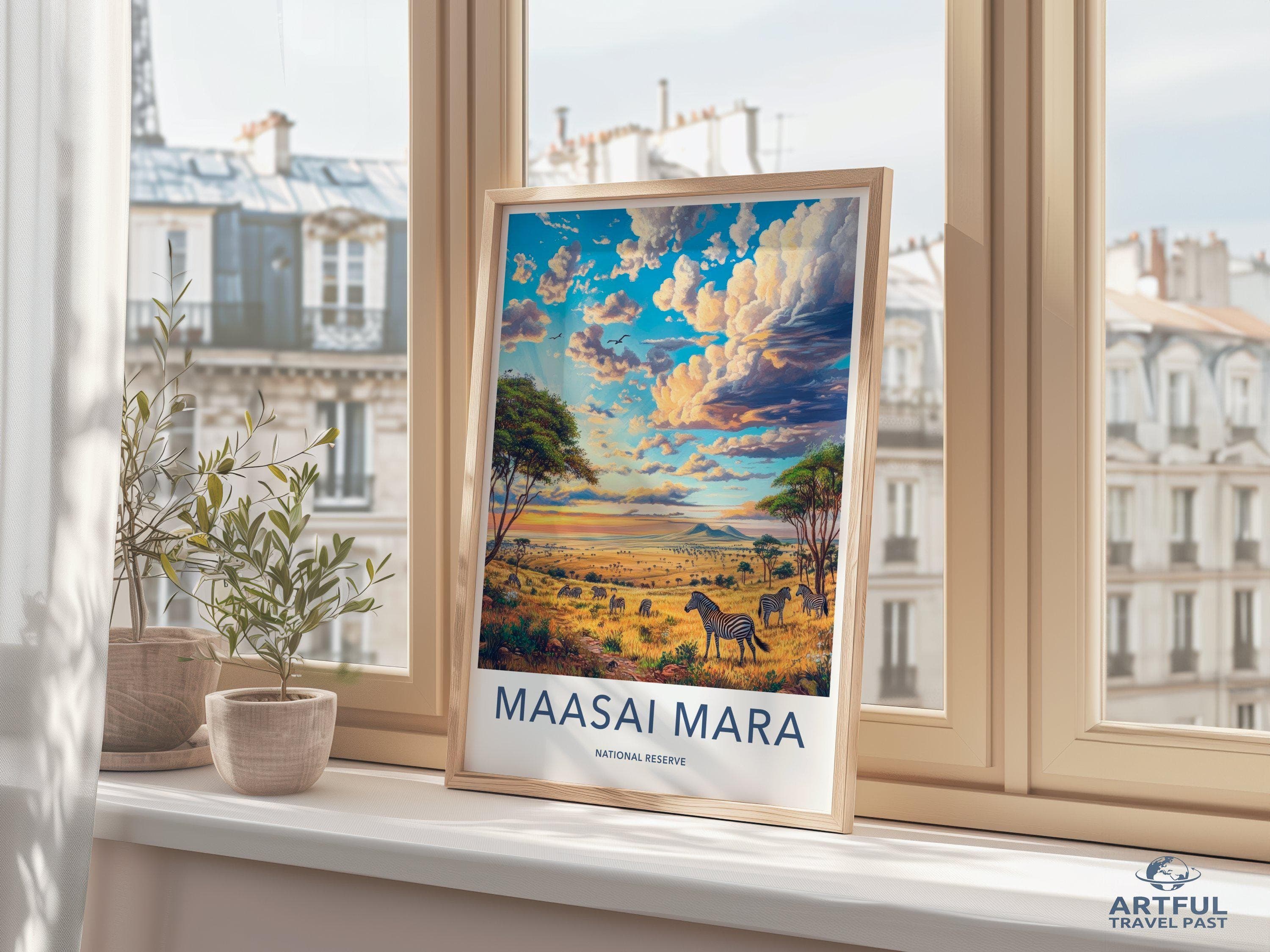 Maasai Mara Poster - Kenya Wall Art