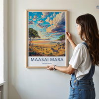 Maasai Mara Poster - Kenya Wall Art