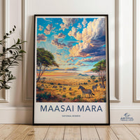 Maasai Mara Poster - Kenya Wall Art