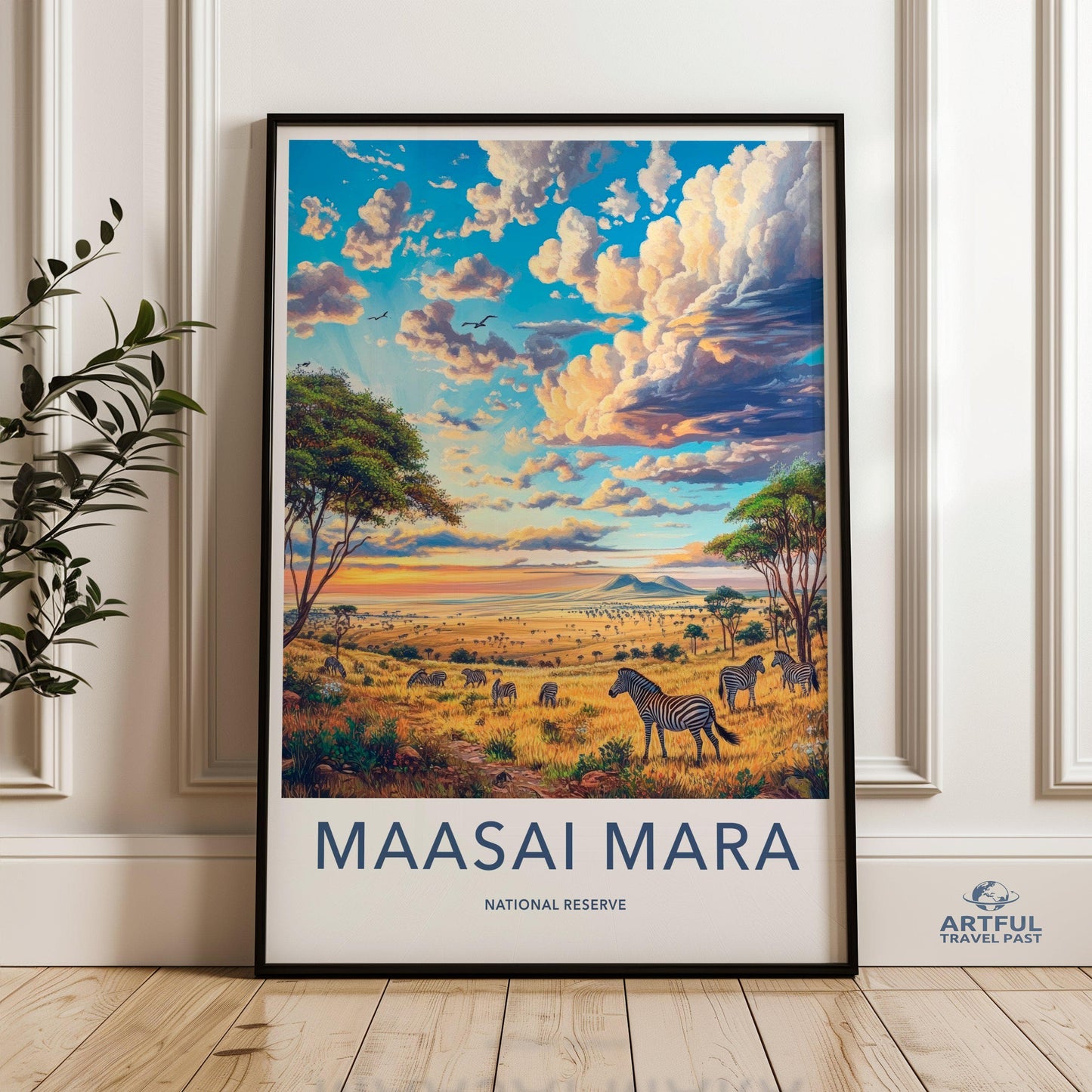 Maasai Mara Poster - Kenya Wall Art