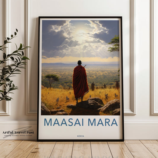 Maasai Mara Poster - Kenya Wall Art