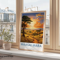 Maasai Mara Poster - Kenya Wall Art