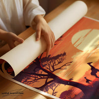 Maasai Mara Poster - Kenya Wall Art