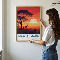 Maasai Mara Poster - Kenya Wall Art