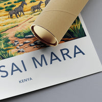 Maasai Mara Poster | Kenya Wall Art | Africa Decor