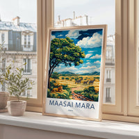 Maasai Mara Poster | Kenya Wall Art | Africa Decor