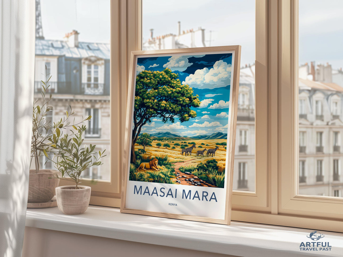 Maasai Mara Poster | Kenya Wall Art | Africa Decor