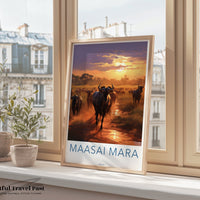 Maasai Mara Poster | Kenya Wall Art | Africa Decor