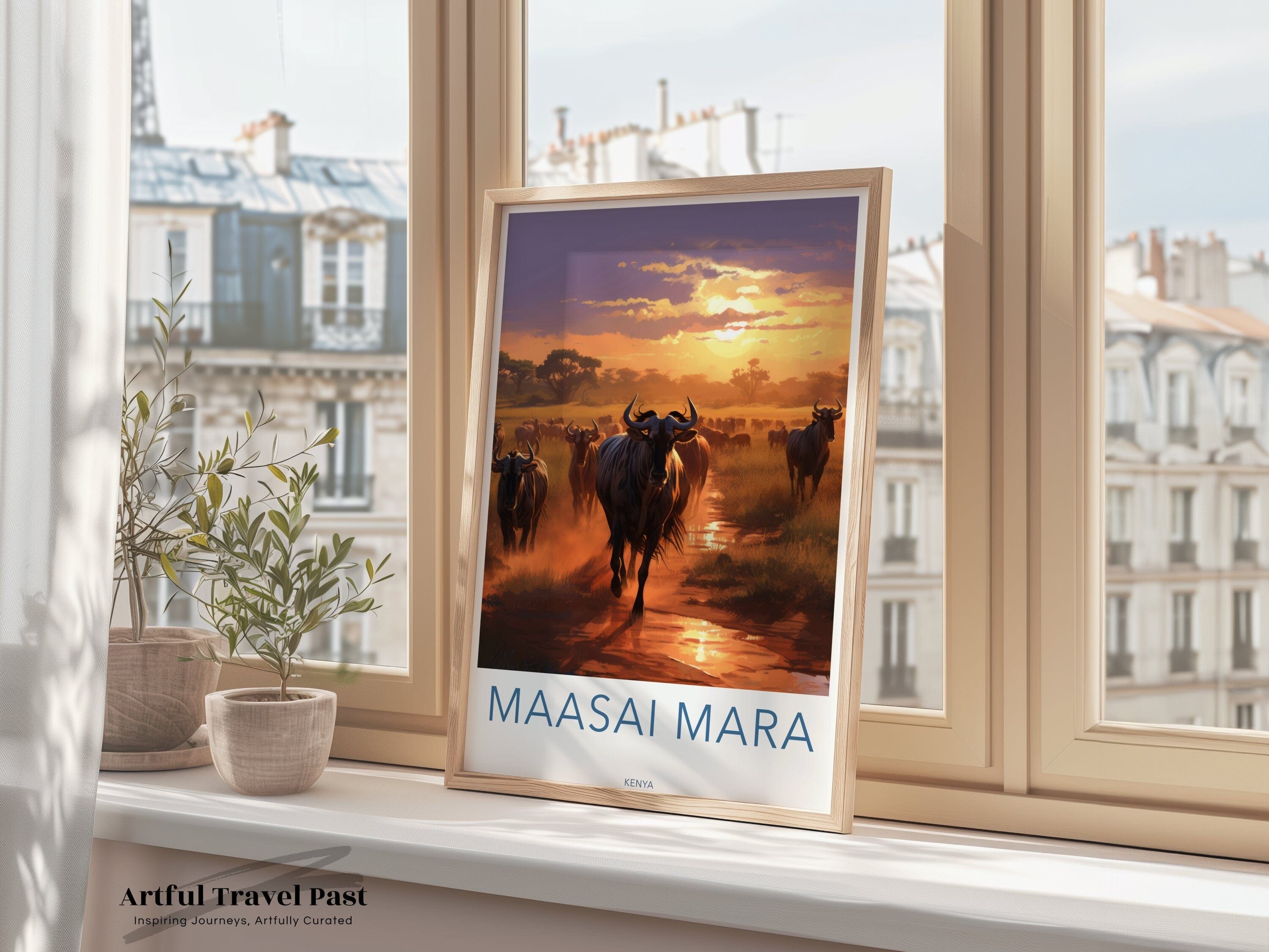 Maasai Mara Poster | Kenya Wall Art | Africa Decor