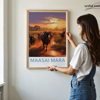 Maasai Mara Poster | Kenya Wall Art | Africa Decor