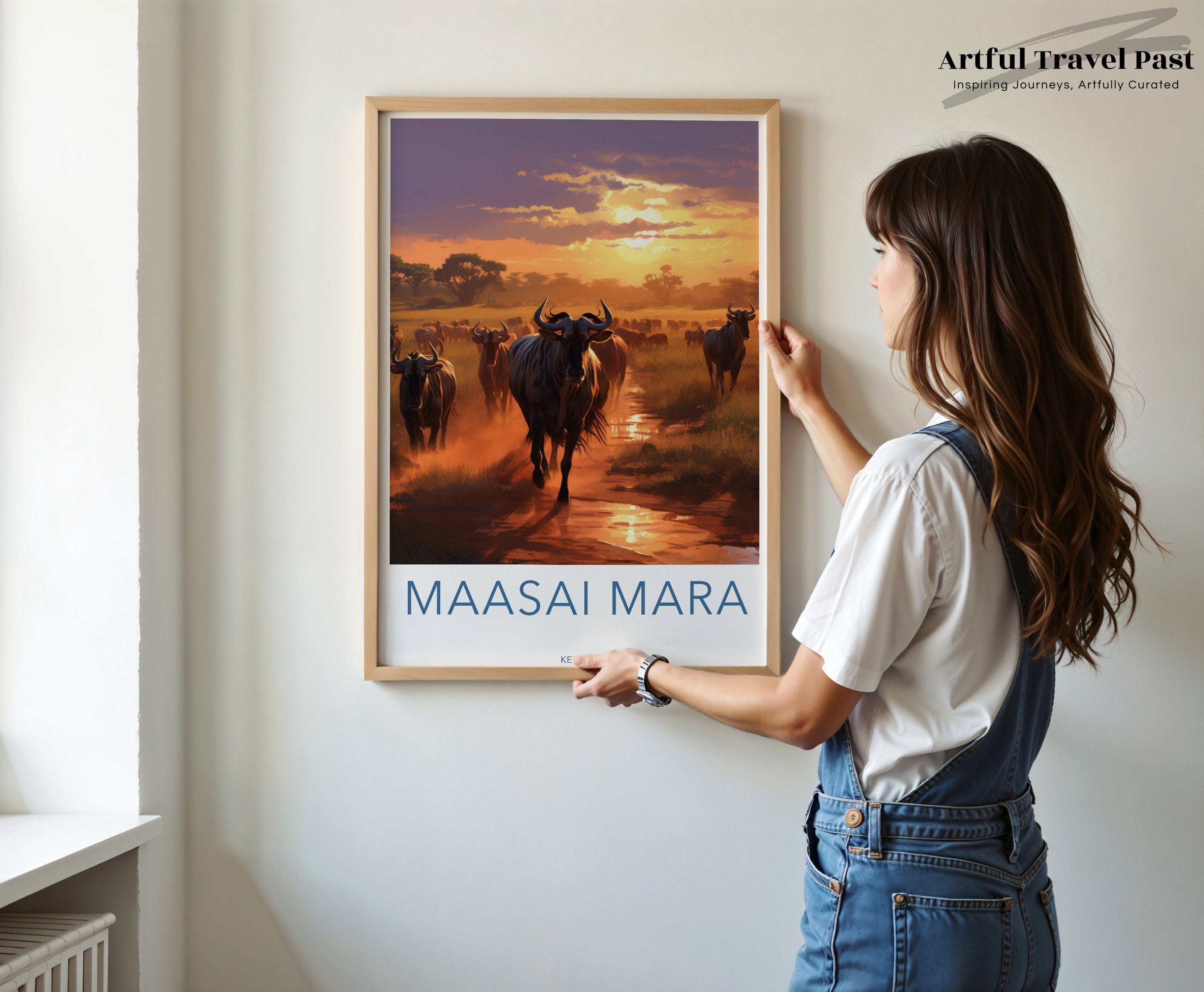 Maasai Mara Poster | Kenya Wall Art | Africa Decor