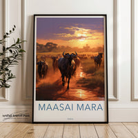 Maasai Mara Poster | Kenya Wall Art | Africa Decor