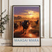 Maasai Mara Poster | Kenya Wall Art | Africa Decor