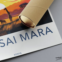 Maasai Mara Poster | Kenya Wall Art | Africa Decor