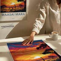 Maasai Mara Poster | Kenya Wall Art | Africa Decor