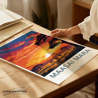 Maasai Mara Poster | Kenya Wall Art | Africa Decor
