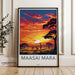 Maasai Mara Poster | Kenya Wall Art | Africa Decor