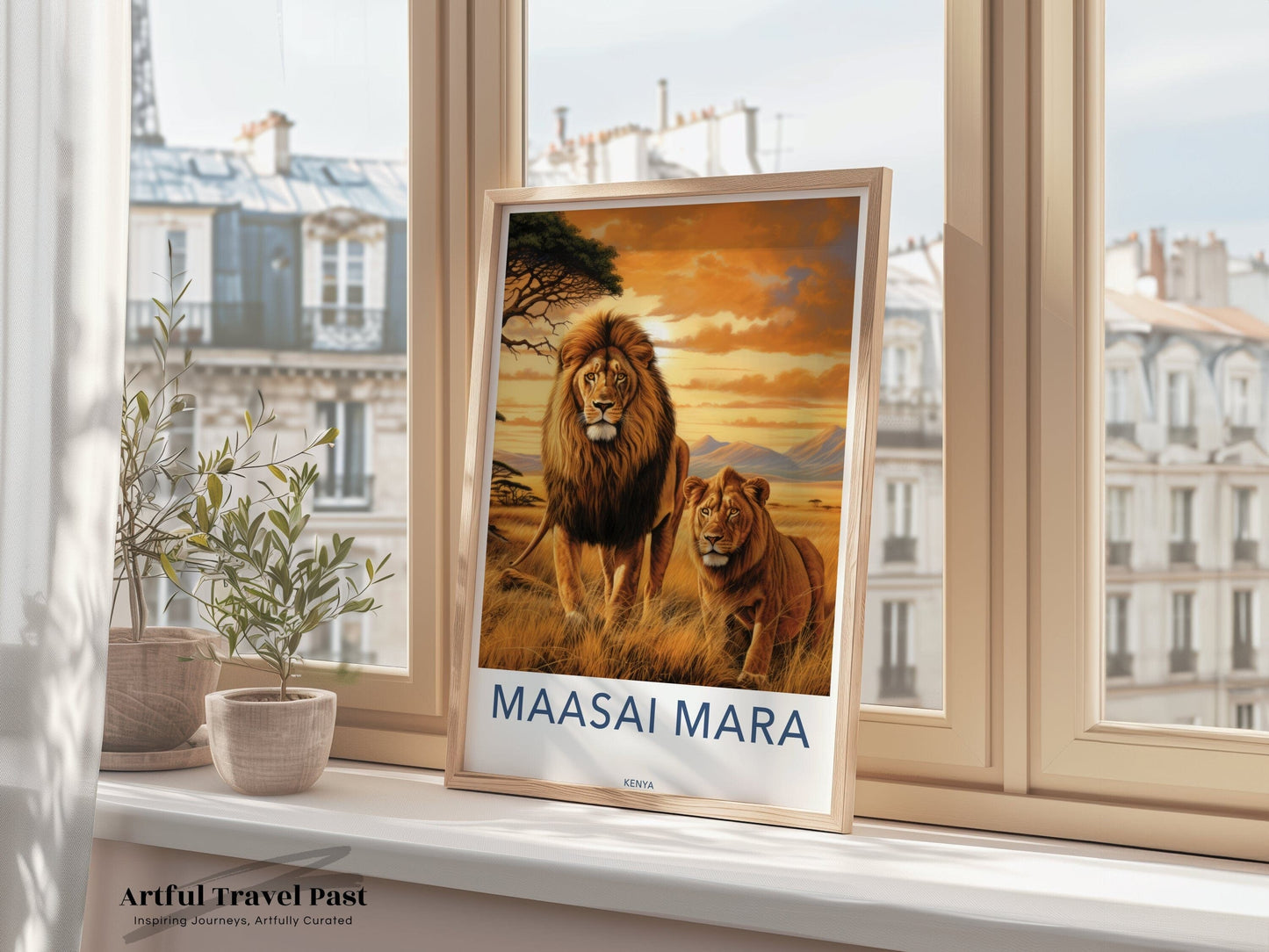 Maasai Mara Poster | Kenya Wall Art | Africa Decor