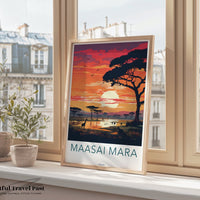 Maasai Mara Poster | Kenya Wall Art | Africa Decor