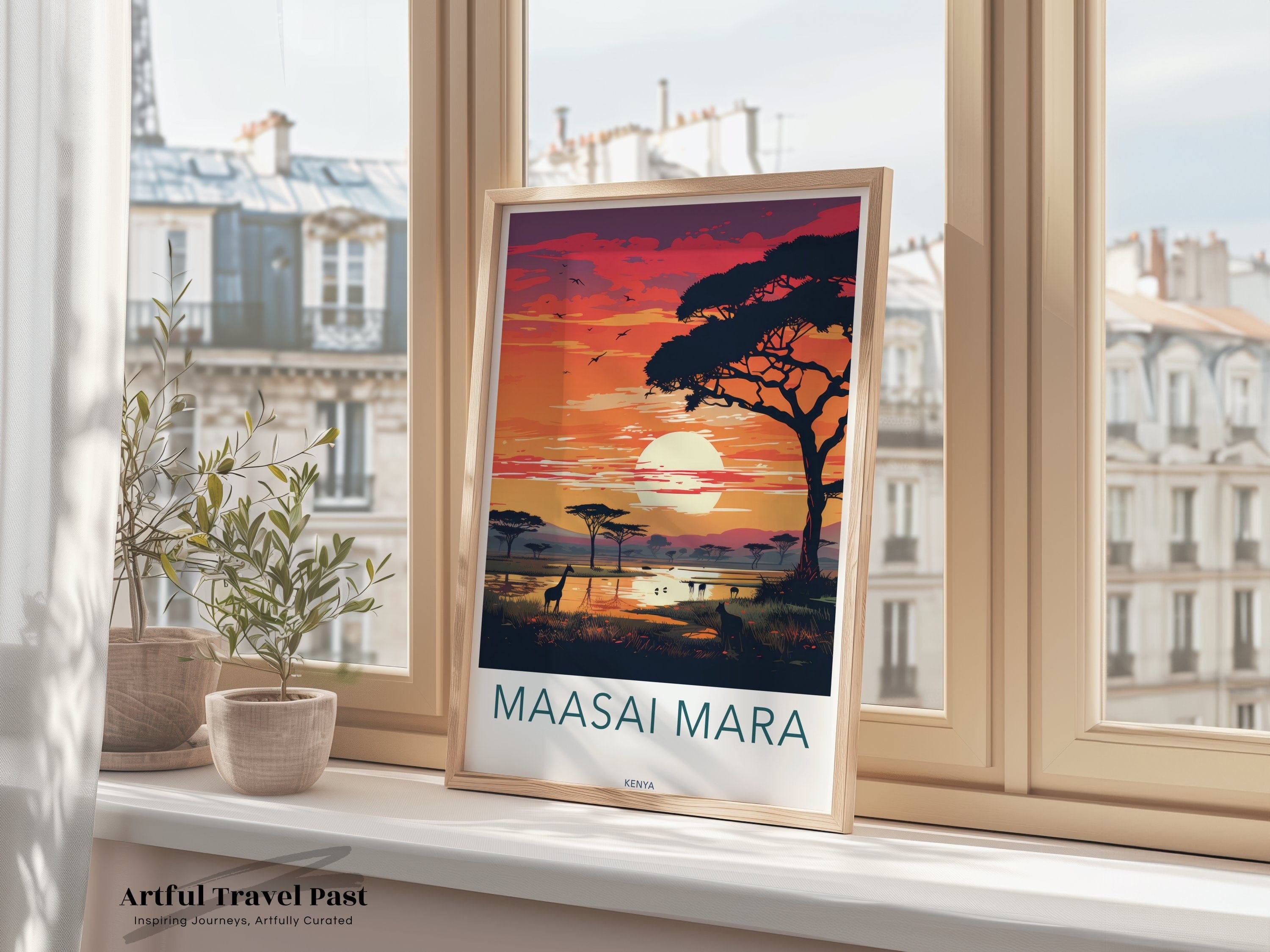 Maasai Mara Poster | Kenya Wall Art | Africa Decor