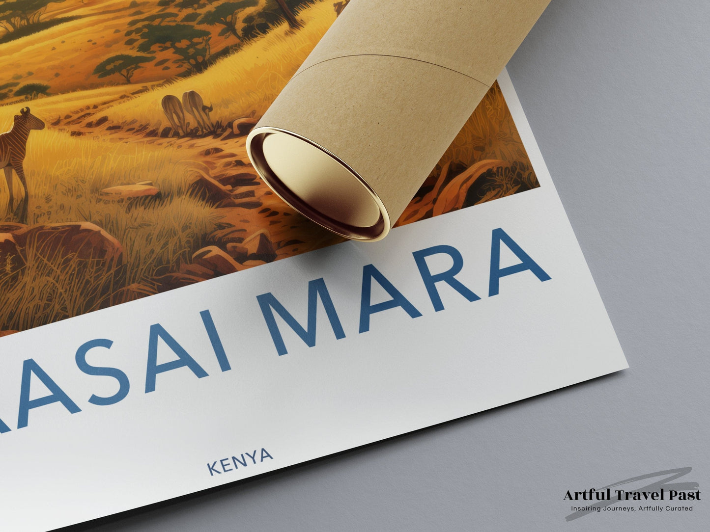 Maasai Mara Poster | Sunset Savannah | Africa Wall Art