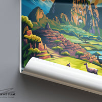 Machu Picchu Poster | Peru Wall Art | South America Decor