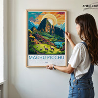 Machu Picchu Poster | Peru Wall Art | South America Decor