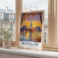 Madison Poster - Wisconsin Wall Art