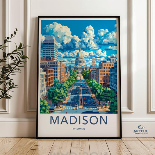 Madison Poster - Wisconsin Wall Art