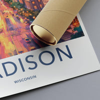 Madison Poster - Wisconsin Wall Art