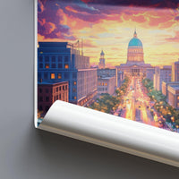 Madison Poster - Wisconsin Wall Art
