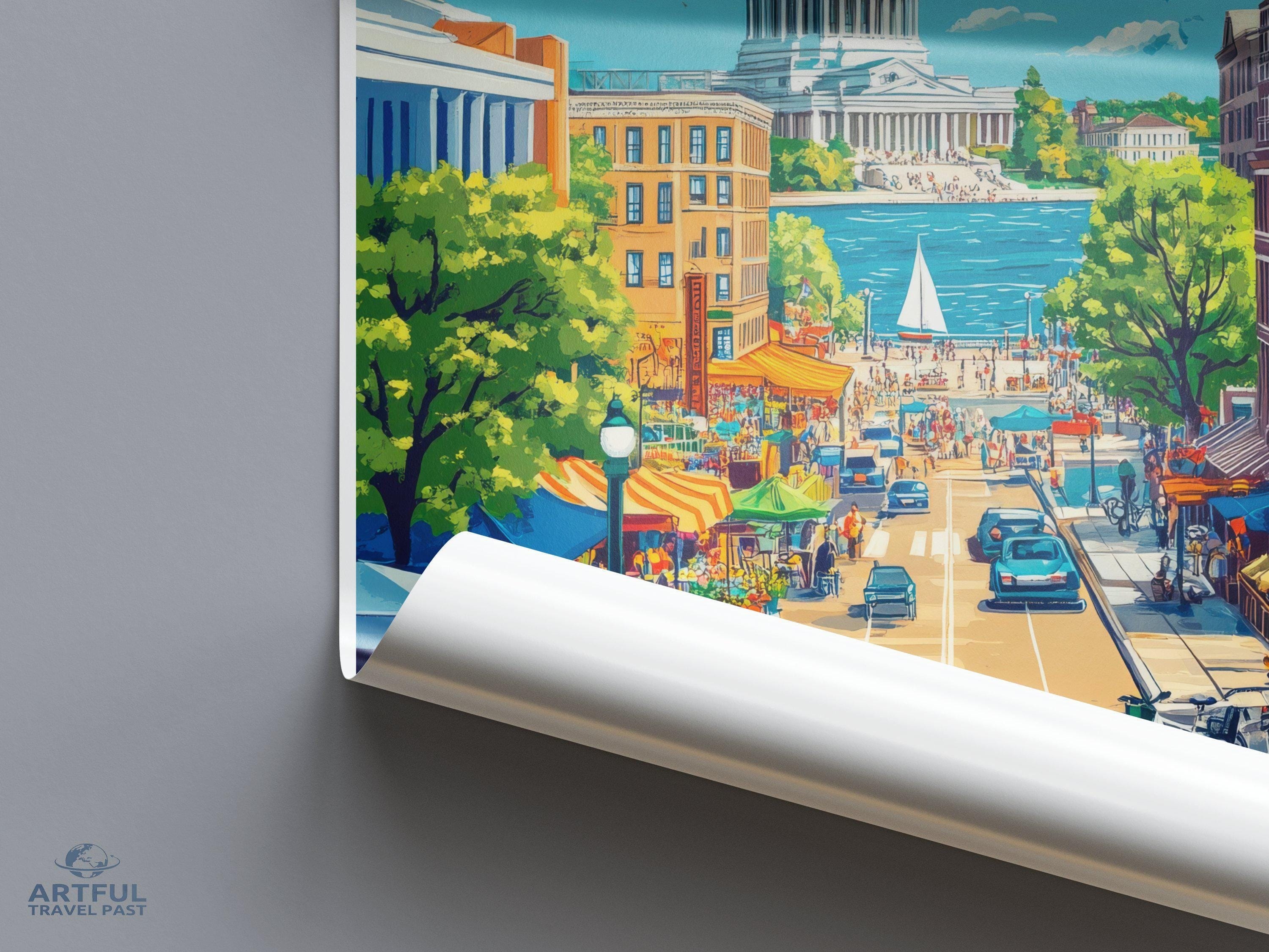 Madison Poster - Wisconsin Wall Art