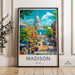 Madison Poster - Wisconsin Wall Art