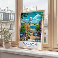 Madison Poster - Wisconsin Wall Art
