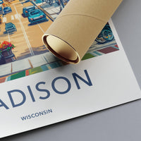 Madison Poster - Wisconsin Wall Art