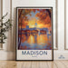 Madison Poster | Wisconsin Wall Art | America Decor