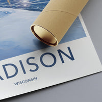 Madison Poster | Wisconsin Wall Art | America Decor