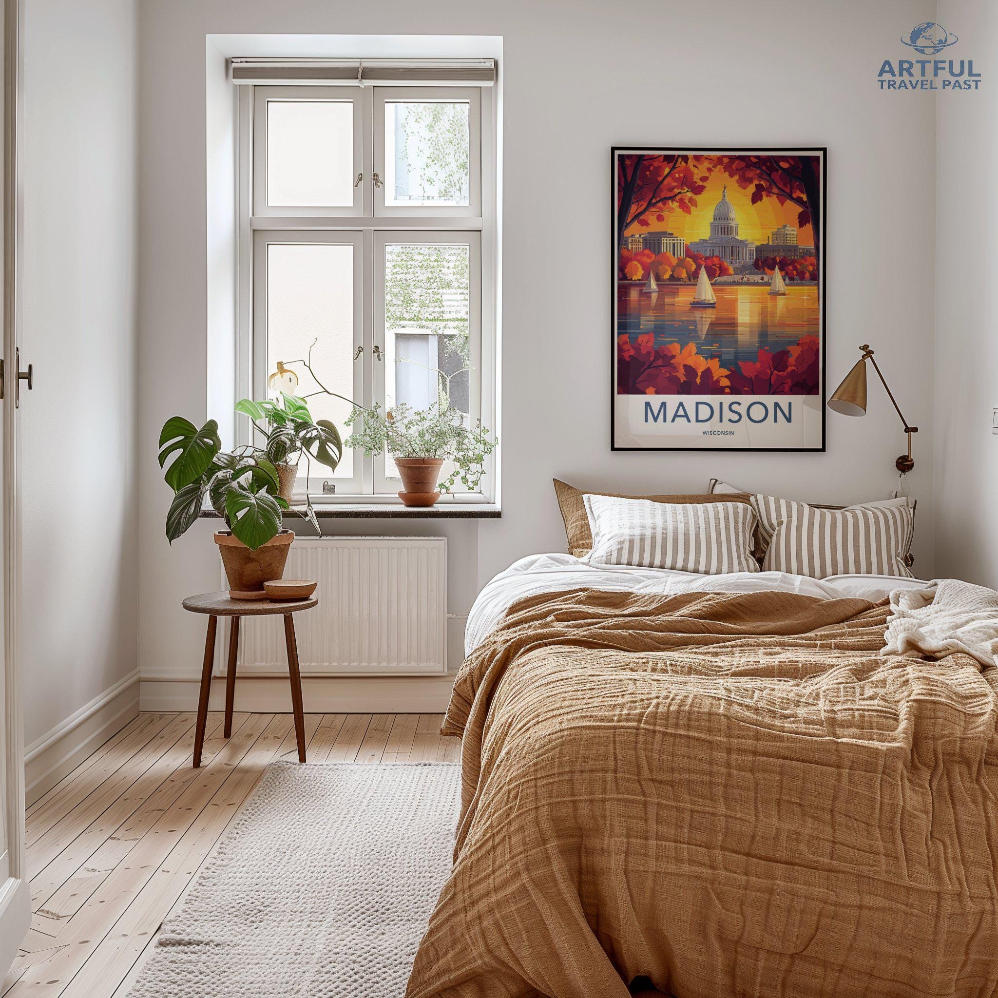 Madison Poster | Wisconsin Wall Art | America Decor