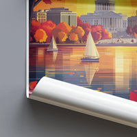 Madison Poster | Wisconsin Wall Art | America Decor